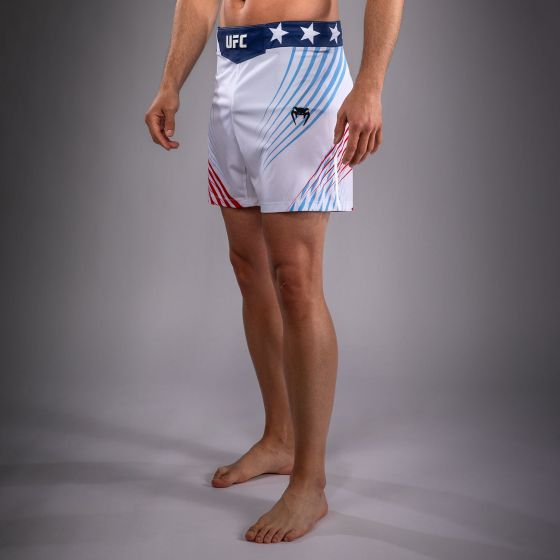UFC Freedom 250 | VENUM 格斗之夜 男士格斗短裤 - 短款 - 白/蓝/红色 