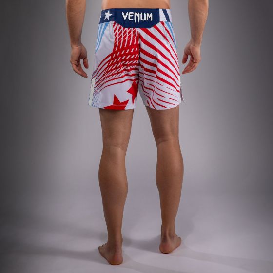 UFC Freedom 250 | VENUM 格斗之夜 男士格斗短裤 - 短款 - 白/蓝/红色 