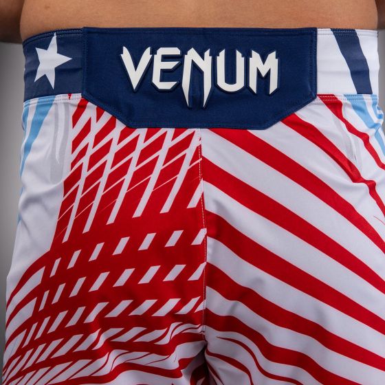 UFC Freedom 250 | VENUM 格斗之夜 男士格斗短裤 - 短款 - 白/蓝/红色 