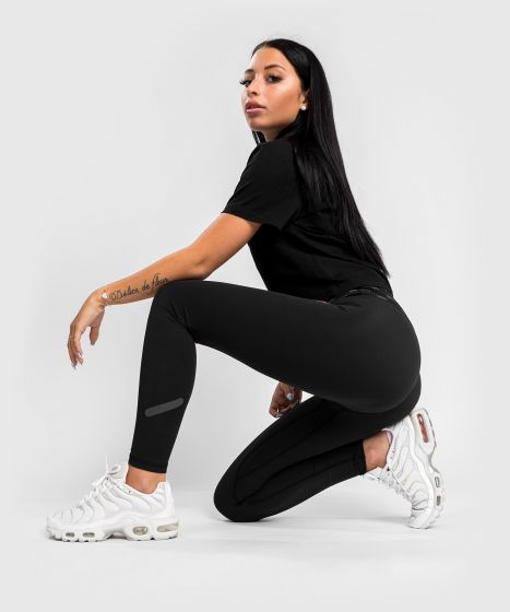 VENUM MONOGRAM 女士紧身九分裤 - 黑/粉金色