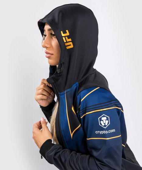 VENUM|UFC Venum Authentic 格斗之夜 2.0 暗夜系列 女子出场外套 - 蓝/黑/金色