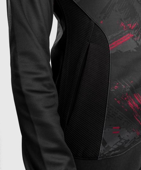 UFC |VENUM Authentic 格斗周 2.0 女士拉链衫 - 黑/红色-