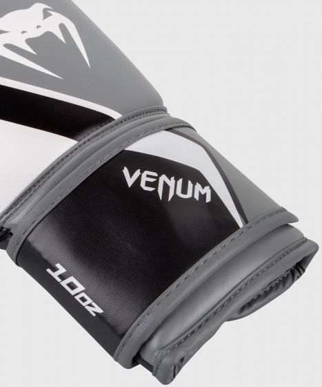 VENUM Contender 2.0 拳击手套 - 白/灰/黑色