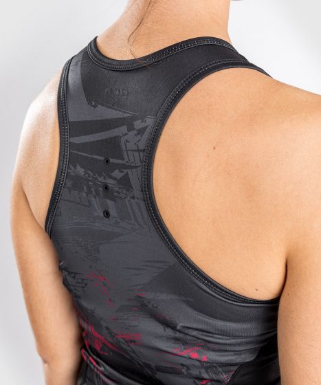 UFC |VENUM Authentic 格斗周 2.0 女士速干背心 - 黑/红色-