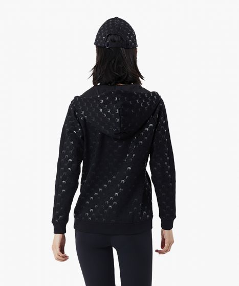 VENUM MONOGRAM 女士卫衣 - 黑/粉金色