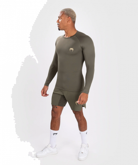 VENUM Contender 男士长袖紧身衣 - 卡其色