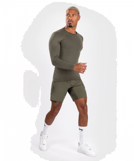 VENUM Contender 男士长袖紧身衣 - 卡其色