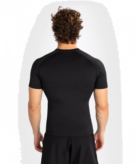 VENUM Contender 男士短袖紧身衣 - 黑/白色