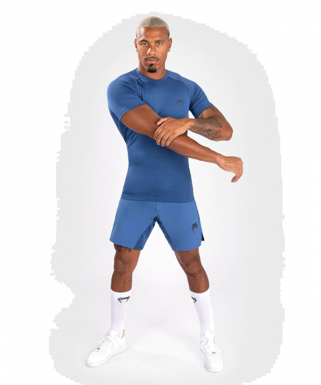 VENUM Contender 男士短袖紧身衣 - 蓝色