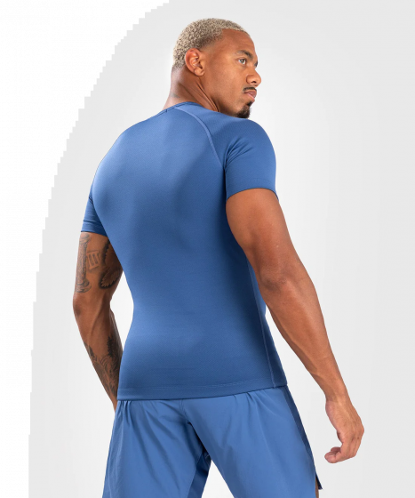 VENUM Contender 男士短袖紧身衣 - 蓝色