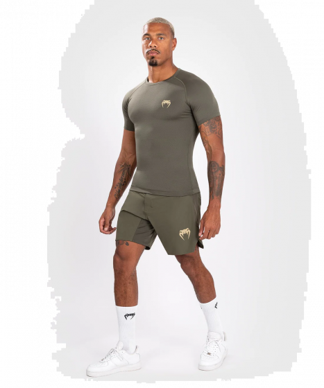 VENUM Contender 男士短袖紧身衣 - 卡其色