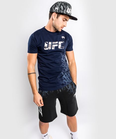 UFC｜ VENUM AUTHENTIC格斗周男士运动短袖 - 海军蓝色