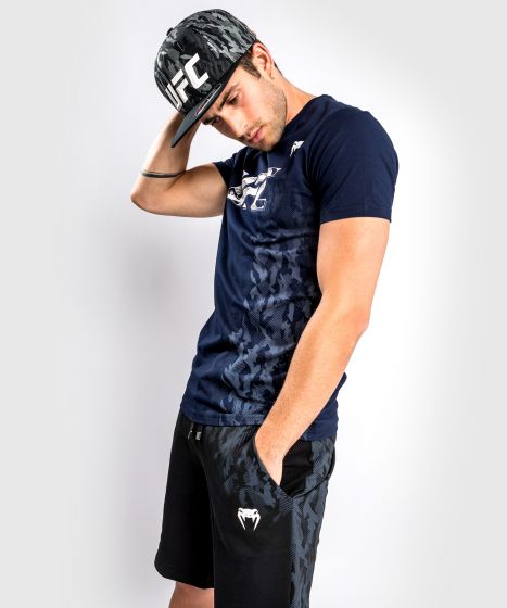 UFC｜ VENUM AUTHENTIC格斗周男士运动短袖 - 海军蓝色