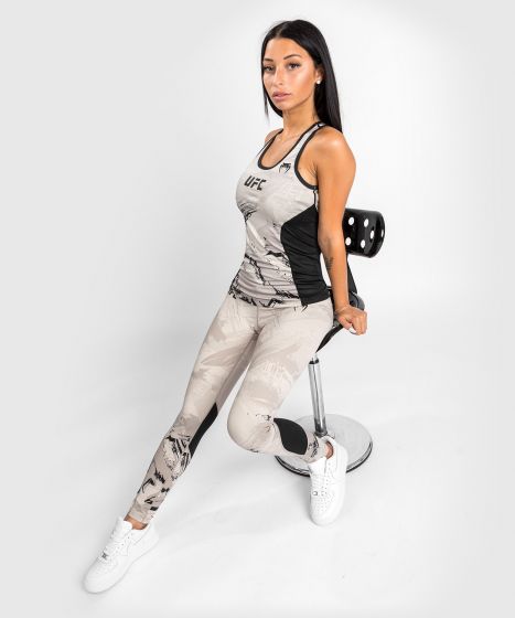 UFC |VENUM Authentic 格斗周 2.0 女士速干背心 - 沙/黑色-