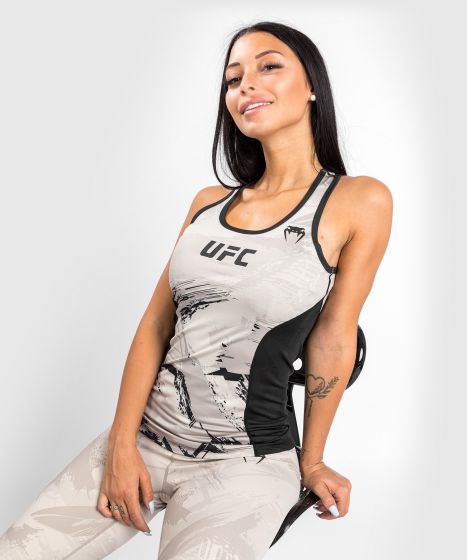 UFC |VENUM Authentic 格斗周 2.0 女士速干背心 - 沙/黑色-