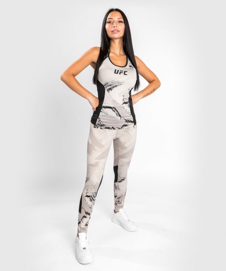 UFC |VENUM Authentic 格斗周 2.0 女士速干背心 - 沙/黑色-