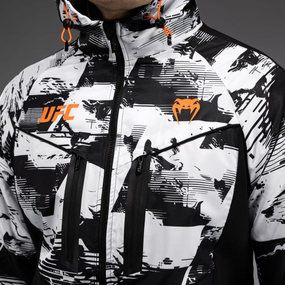 UFC Zenith | VENUM 格斗周 男士运动夹克 - 黑/白/橙色