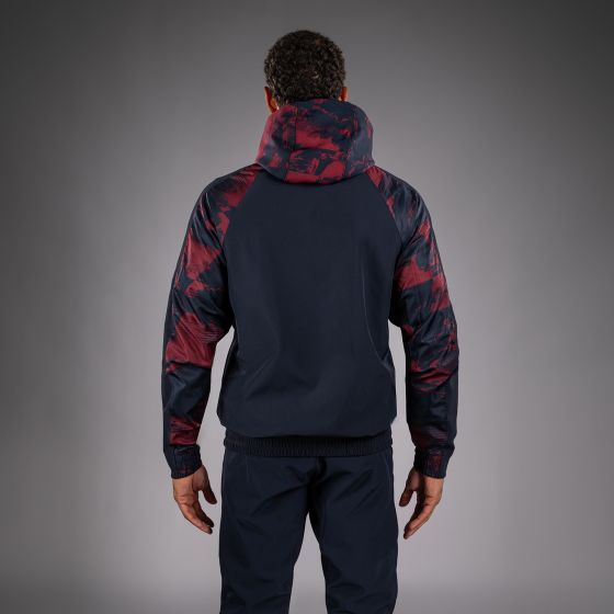 UFC Zenith | VENUM 格斗周  男士运动夹克 - 海军蓝/酒红/银色