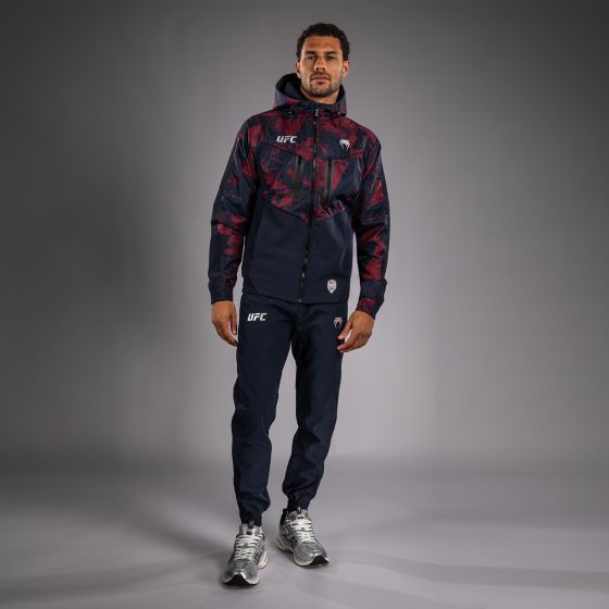 UFC Zenith | VENUM 格斗周  男士运动夹克 - 海军蓝/酒红/银色