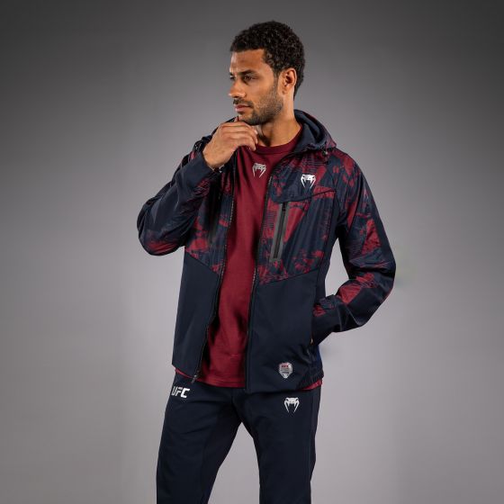 UFC Zenith | VENUM 格斗周  男士运动夹克 - 海军蓝/酒红/银色
