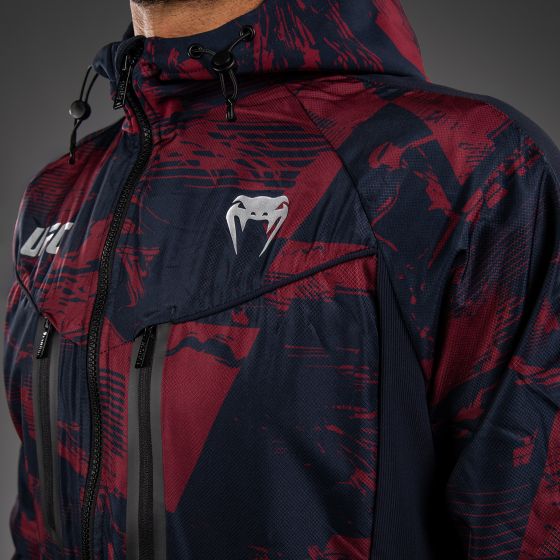 UFC Zenith | VENUM 格斗周  男士运动夹克 - 海军蓝/酒红/银色