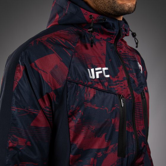 UFC Zenith | VENUM 格斗周  男士运动夹克 - 海军蓝/酒红/银色