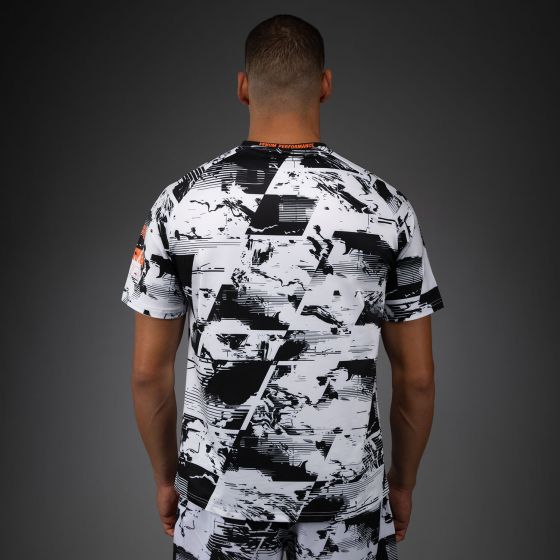 UFC Zenith | VENUM 格斗周 男士速干T恤 - 黑/白/橙色