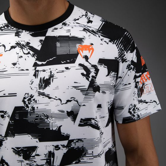 UFC Zenith | VENUM 格斗周 男士速干T恤 - 黑/白/橙色