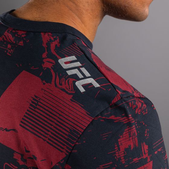 UFC Zenith | VENUM 格斗周  男士长袖T恤 - 海军蓝/酒红/银色