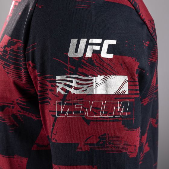 UFC Zenith | VENUM 格斗周  男士长袖T恤 - 海军蓝/酒红/银色