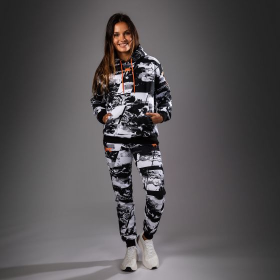 UFC Zenith | VENUM 格斗周 女士卫衣 - 黑/白/橙色