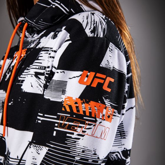 UFC Zenith | VENUM 格斗周 女士卫衣 - 黑/白/橙色