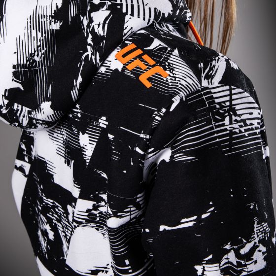 UFC Zenith | VENUM 格斗周 女士卫衣 - 黑/白/橙色