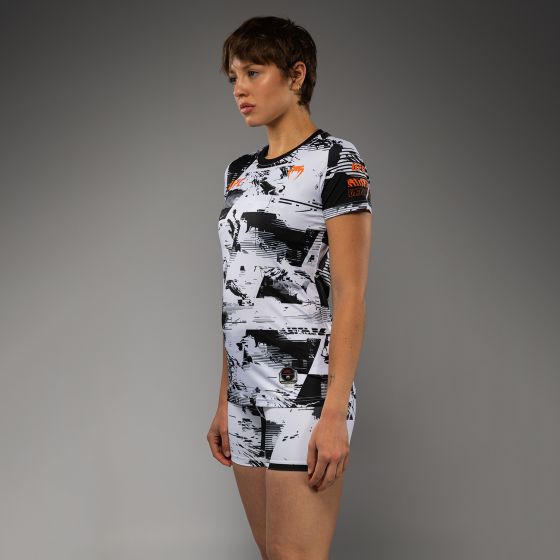 UFC Zenith | VENUM 格斗周 女士速干T恤 - 黑/白/橙色