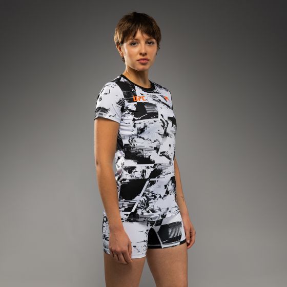 UFC Zenith | VENUM 格斗周 女士速干T恤 - 黑/白/橙色