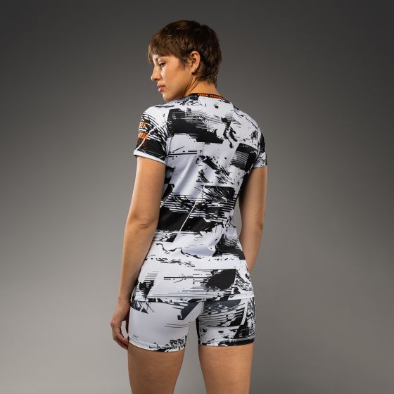 UFC Zenith | VENUM 格斗周 女士速干T恤 - 黑/白/橙色