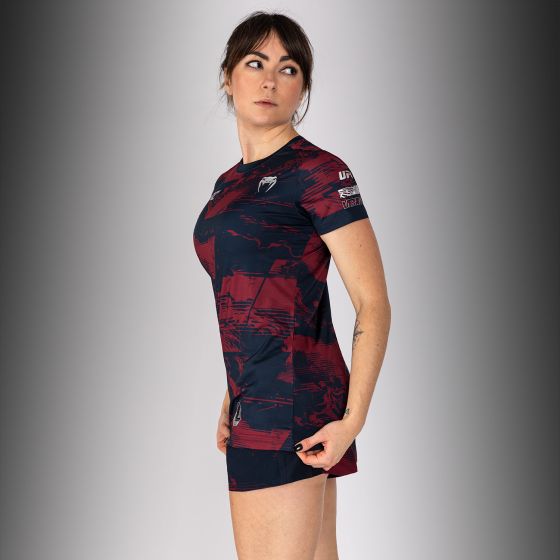 UFC Zenith | VENUM 格斗周  女士速干T恤 - 海军蓝/酒红/银色