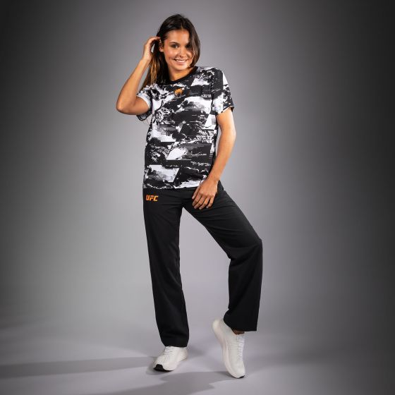 UFC Zenith | VENUM 格斗周 女士T恤 - 黑/白/橙色