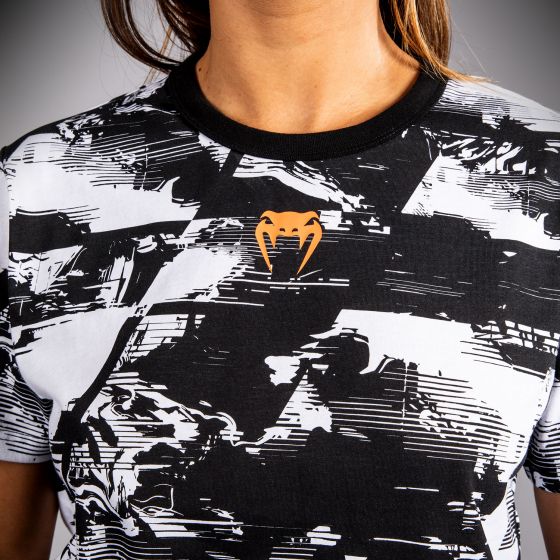 UFC Zenith | VENUM 格斗周 女士T恤 - 黑/白/橙色