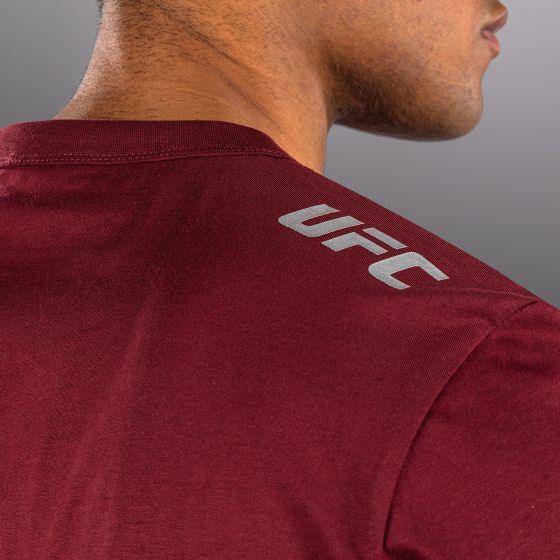 UFC Zenith | VENUM 格斗周 -男士T恤 - 基础款 - 酒红/银色