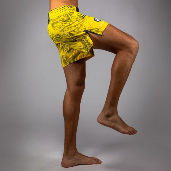 UFC Zenith | VENUM 格斗之夜 男士格斗短裤 - 短款 - 黄色