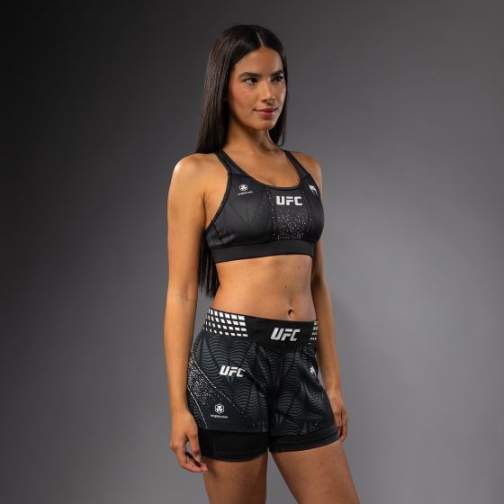 UFC Zenith | VENUM 格斗之夜 女士运动内衣 - 黑/白色