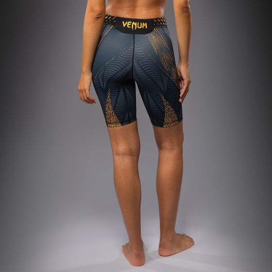 UFC Zenith | VENUM 格斗之夜 女士紧身短裤 - 长款 - 黑/金色