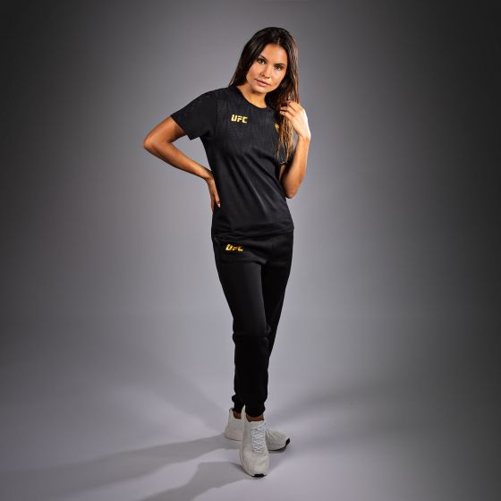 UFC Zenith | VENUM 经典复刻 女士T恤 -  黑/金色