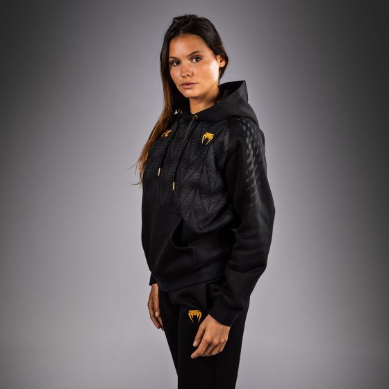 UFC Zenith | VENUM 经典复刻 女士连帽卫衣 - 黑/金色