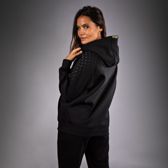 UFC Zenith | VENUM 经典复刻 女士连帽卫衣 - 黑/金色