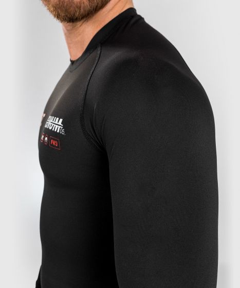 UFC Adrenaline | VENUM 格斗周 男士长袖紧身衣 - 黑色