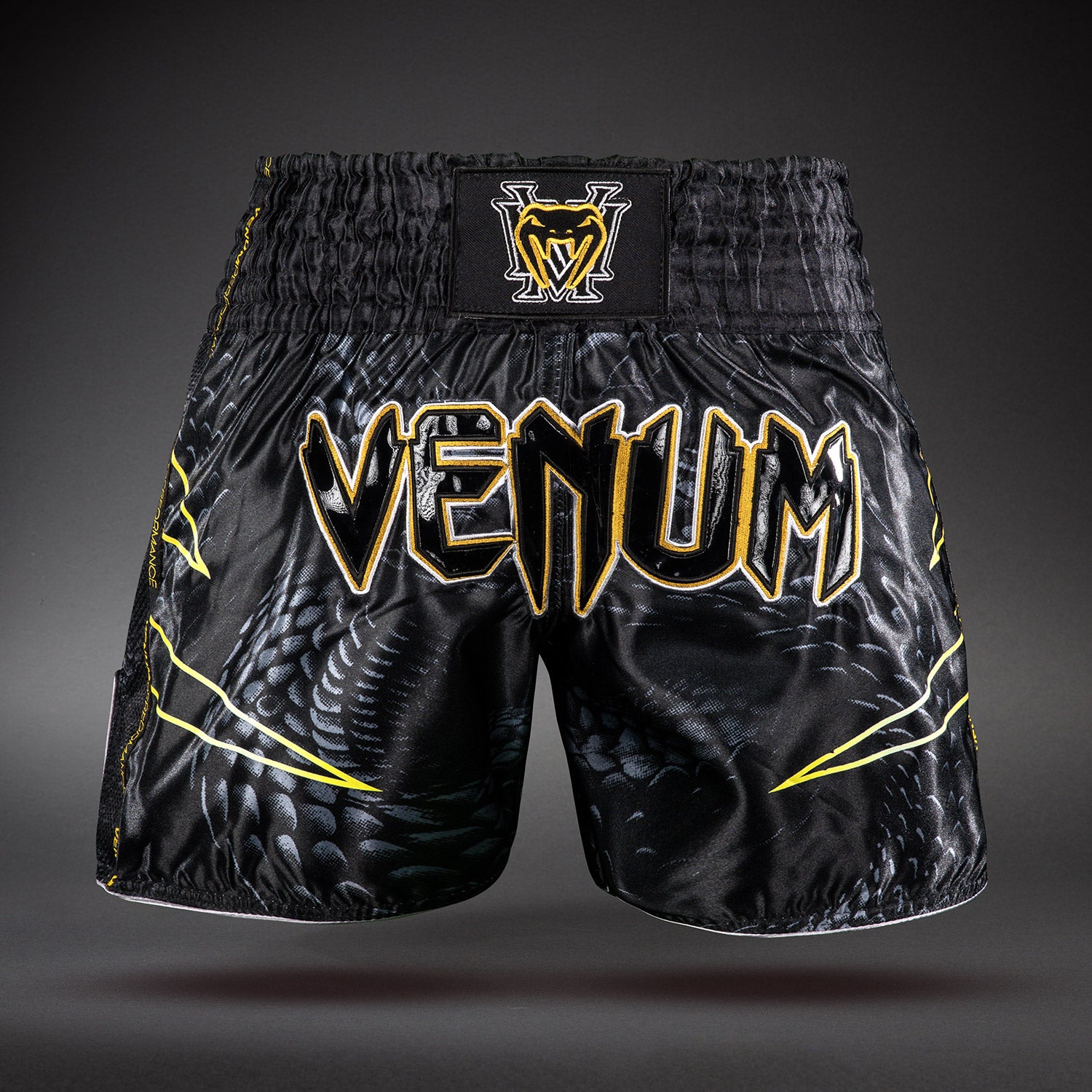 Venum Matupa Muay Thai Shorts - Black/Grey/Gold