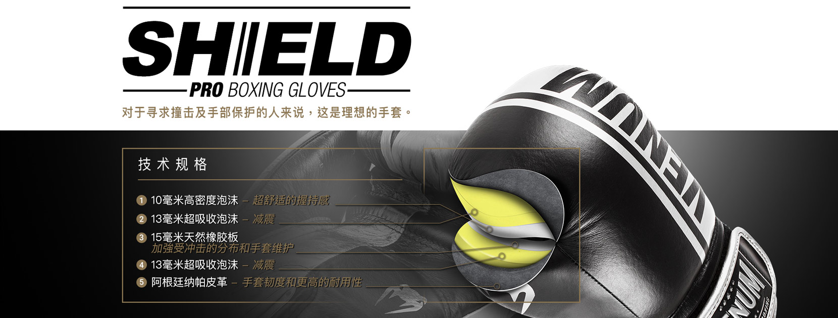 Shield Pro Boxing Gloves
